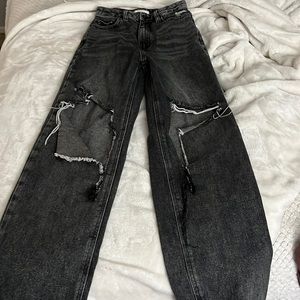 PacSun Washed Black Ripped '90s Boyfriend Jeans